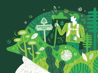 The Good Hike - Book Cover drawing illustration nature texture the good hike vietnam