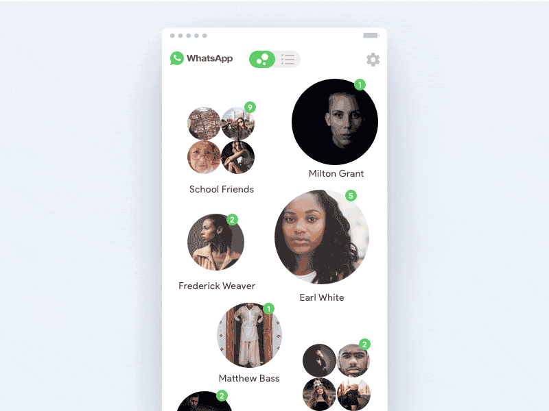 Whatsapp for iOS 10 Bubble view ae animation app gif interface ios10 iphone motion redesign ui ux whatsapp