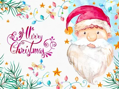 Christmas Card card christmas christmas card family merry christmas new year r floral snowflake watercolor winte wreath xmas