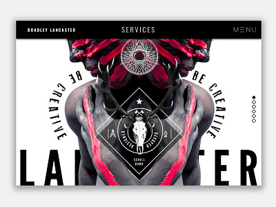 Creative Services Website Hero Header Design agency apache creative design header hero ui ux web web design website