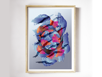 (≥o≤) abstract adobe color gradient illustrator poster print shapes wall