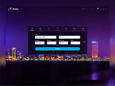 Flight Tickets engine flight search service tickets travel ui ux web