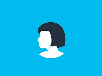 Aida Logo ai artificial intelligence bot character face girl identity logo mark person robot woman