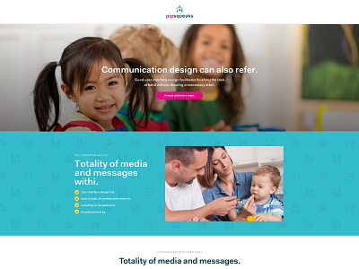 Child Care Landing Page conversion design conversion rate optimization landing page landing page design ui design