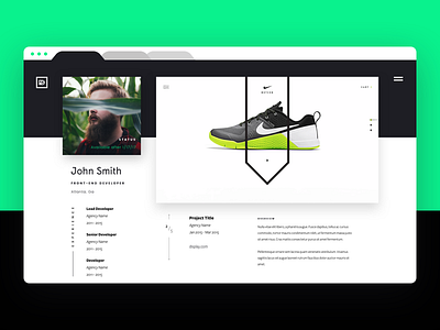 Dispatch Profile Example minimal profile ui ux