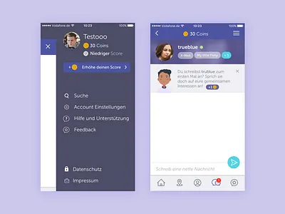 begently - menu & messaging app date dating dickpics diversity menu messages messaging mobile navi onlinedating