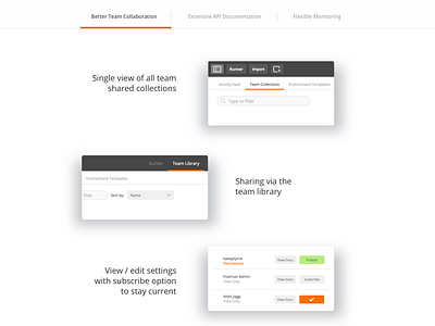 Postman App Site Redesign design interactive postman app ui ux
