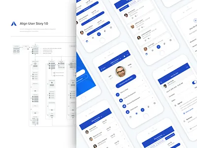 Align app app blue design ios product design screens ui ux wireframe