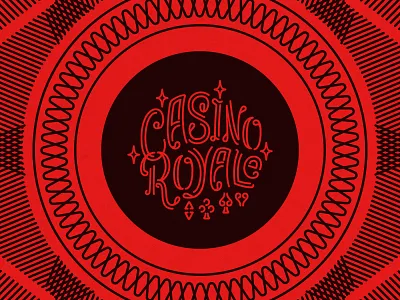 Casino Royale 007 casino gambling hand lettered james bond lettering suits type typography