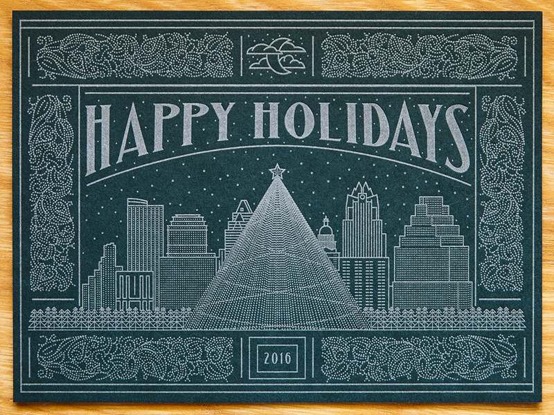 Example of Letterpress Holiday Card
