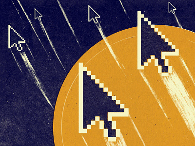 Intercom Illustration arrows design illustration intercom rocket space