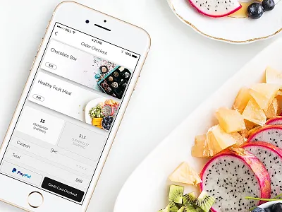 Order Checkout app application checkout coupon fruit ios order paypal table userinterface