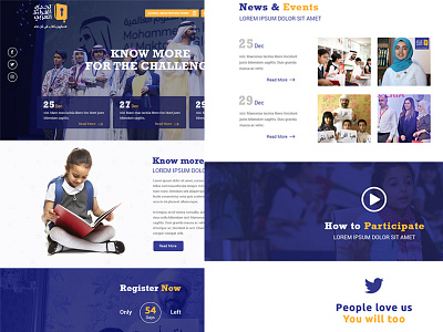 Reading Challenge Landing Page clean dubai icons interface ios landing page. profile ui ux web