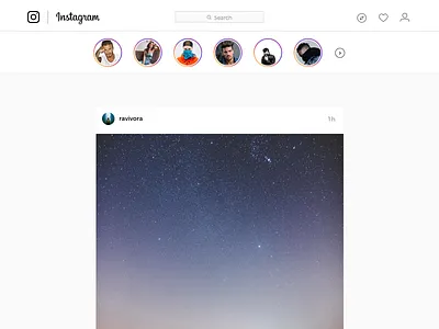 Instagram Stories Web instagram stories ui