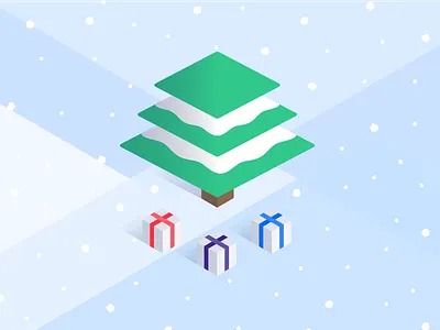 Happy Holidays! christmas holidays illustration isometric leadpages
