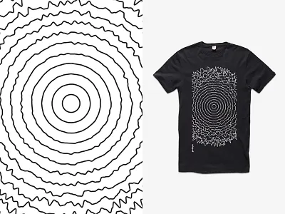 Odopod T-Shirt black lines odopod organic t shirt white