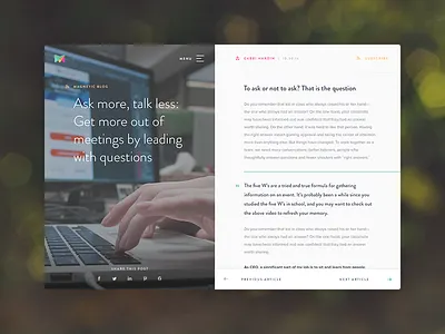 Magnetic Mobile - Blog Post app blog developer magnetic mobile website