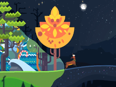 Luna Legend game - preview animals flat forest game ios lunalegend magic unity winter