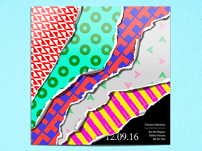 Sofar Chicago, December Shows chicago christmas gig poster lettering paper pattern poster present sofar
