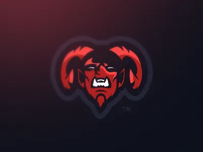 Phobia eSports - Mascot Logo Design Demon demon devil esports gaming horns logo mascot phobia red sport