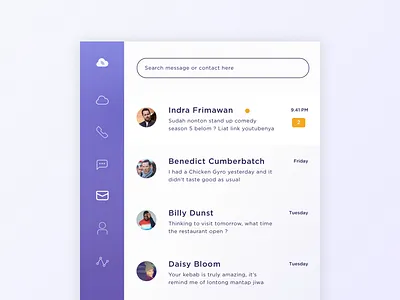 Dashboard Message app clean dashboard design message messaging minimal mobile responsive ui ux