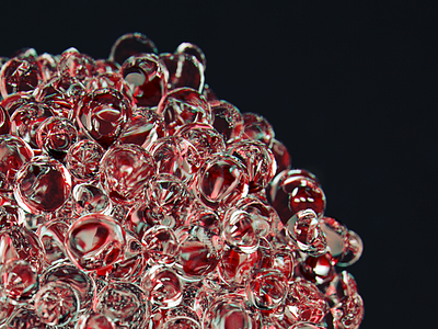 Xmas renders! 3d design glass particle render
