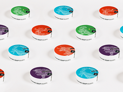 "The Classics" Shaving Soaps animals identity maps mens native packaging shave silhouettes topography