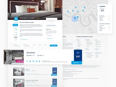 Offer View - Booking redesign booking compare holiday hotel map netguru offer rating