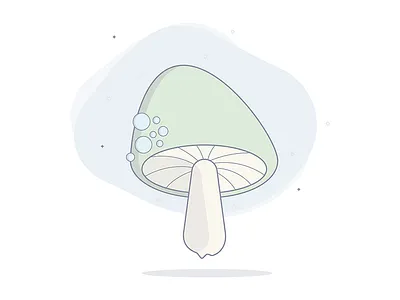 221216 al power dublin illustration illustrator ireland mushroom portlaoise psilo shroom space thick thin