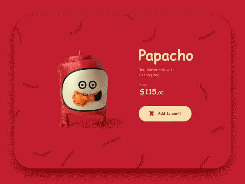 Comic Sans Challenge / UI Challenge — Week 08 clean comic cyan flat funny principle red toys website yellow