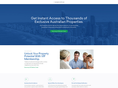 Aus Property Online Landing Page conversion design conversion rate optimisation landing page landing page design ui design