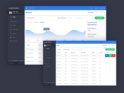 Financial Application accounting application dashboard financial transaction ui ux