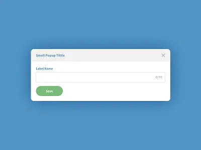 Commer Small Popup UI Referance clean information popup sace ui