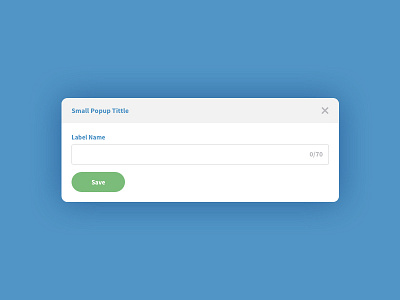 Commer Small Popup UI Referance clean information popup sace ui