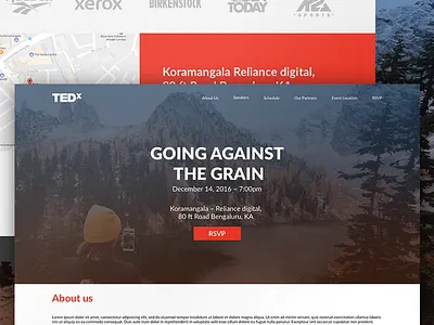RSVP - Event Landing Page Exploration event page landing page