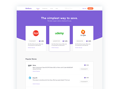 Store [Coupons] clean codes coupon extension flat google layout store stores ui ux web