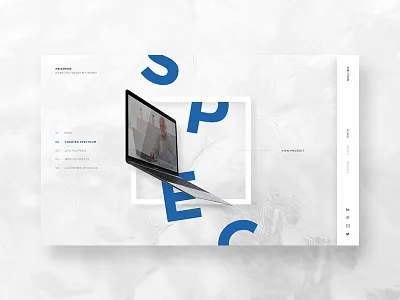 Portfolio Redesign abstract clean geometric grid portfolio sleek website white