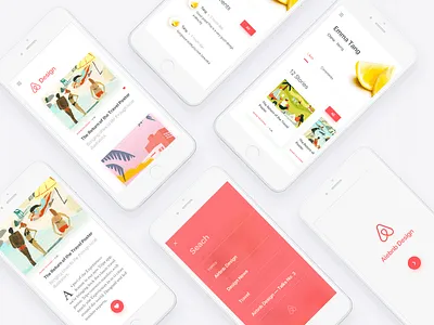 Airbnb Design aiabnb app article blog design new ui