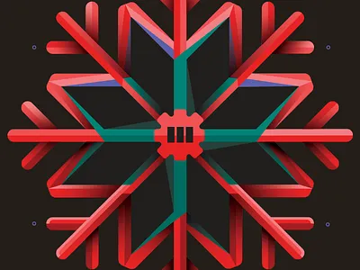 Tribar Snowflakes christmas holidays snowflake