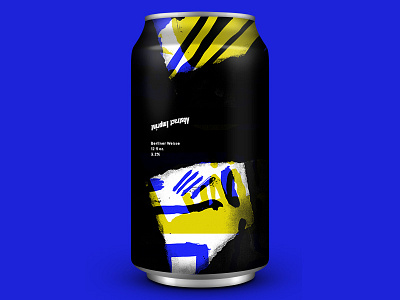 Ai Collab Beer alcohol art beer black blue can craft beer design ink minimal packaging photocopy