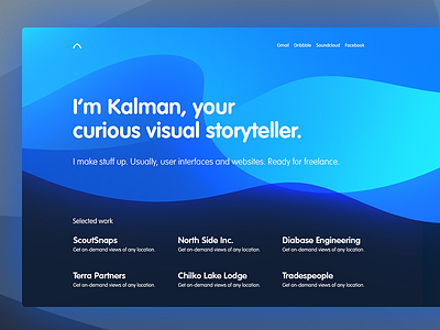 Portfolio V2 background colorful kalman magyari portfolio