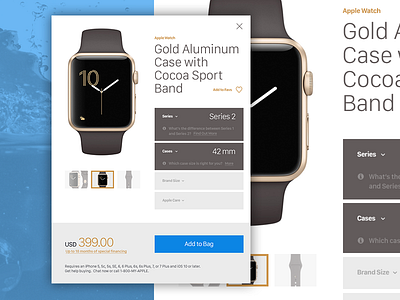 E-Commerce Shop. Single Item 012 apple dailyui e commerce item shop single ui ux watch