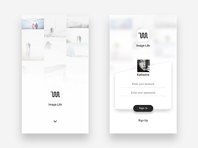 Sign In app camera photo ui