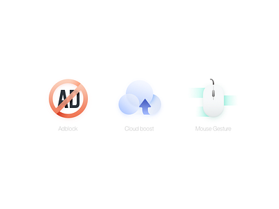 3icon ad adblock cloud icon mouse