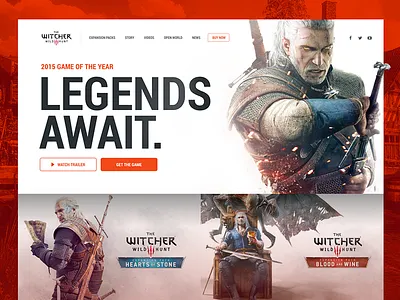 Daily UI 003 - Landing Page 002 daily ui esports gaming landing page ui ui arcade witcher