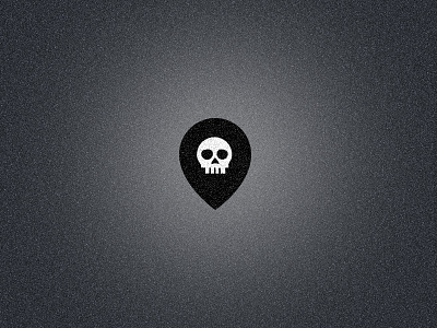 Skull + Location Pin location pin pin skull skull pin