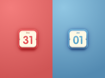 New Year Calendar / icon calendar icon