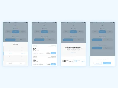 Daily Exercise — Try new styles 6 chatbox ios select set time ui