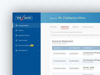 Yes Bank Website Redesign bank banking flat design interface design redesign ui website yes bank
