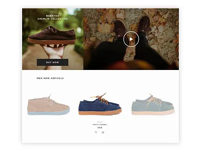 Pompeii Modules arrivals big impact design ecommerce home pompeii slider sneakers ui ux web web design